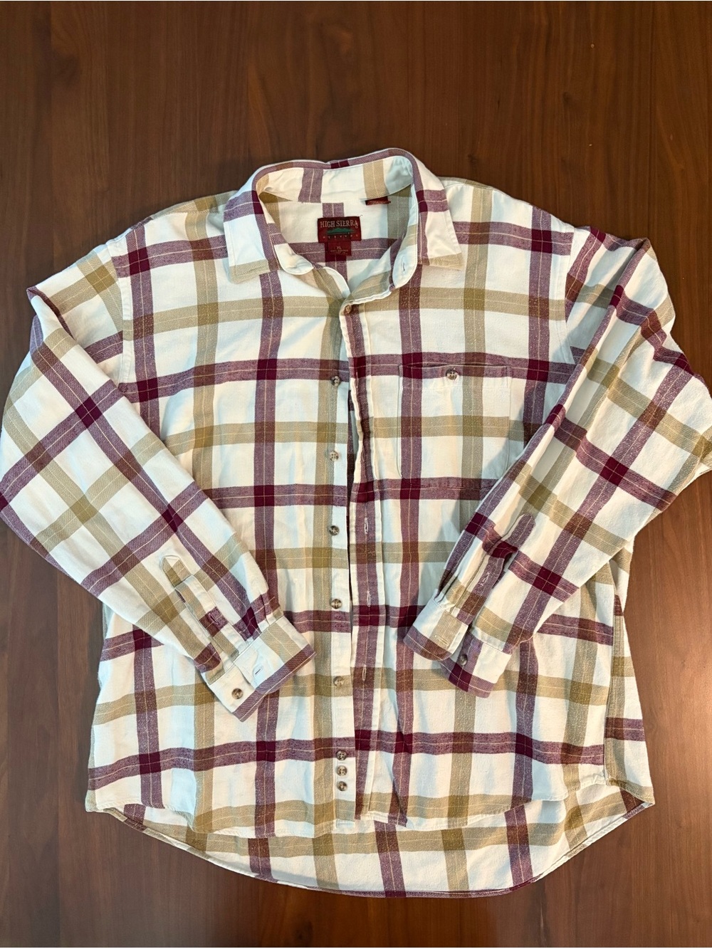 Vintage High Sierra plaid button-up